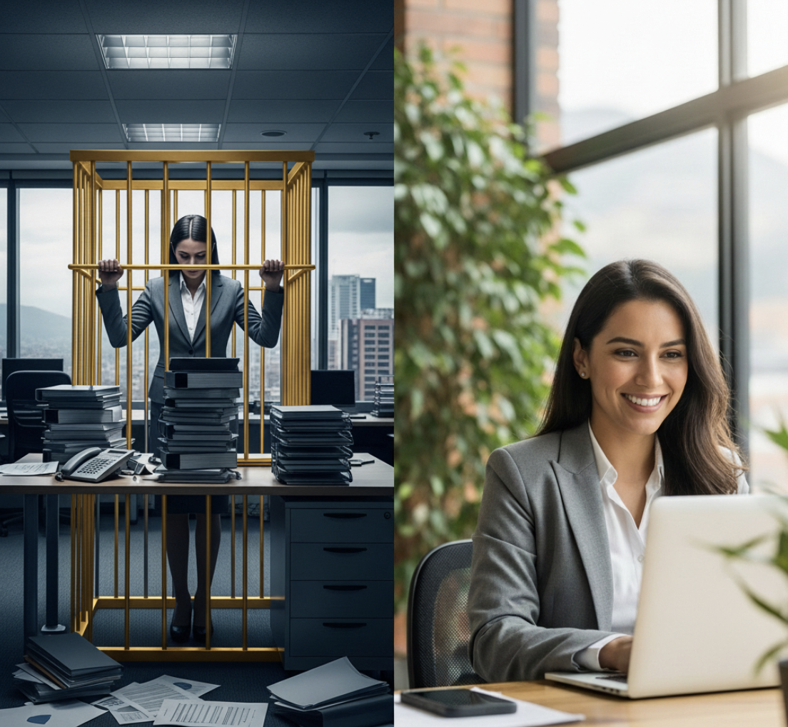 Contraste Problema vs Solucion